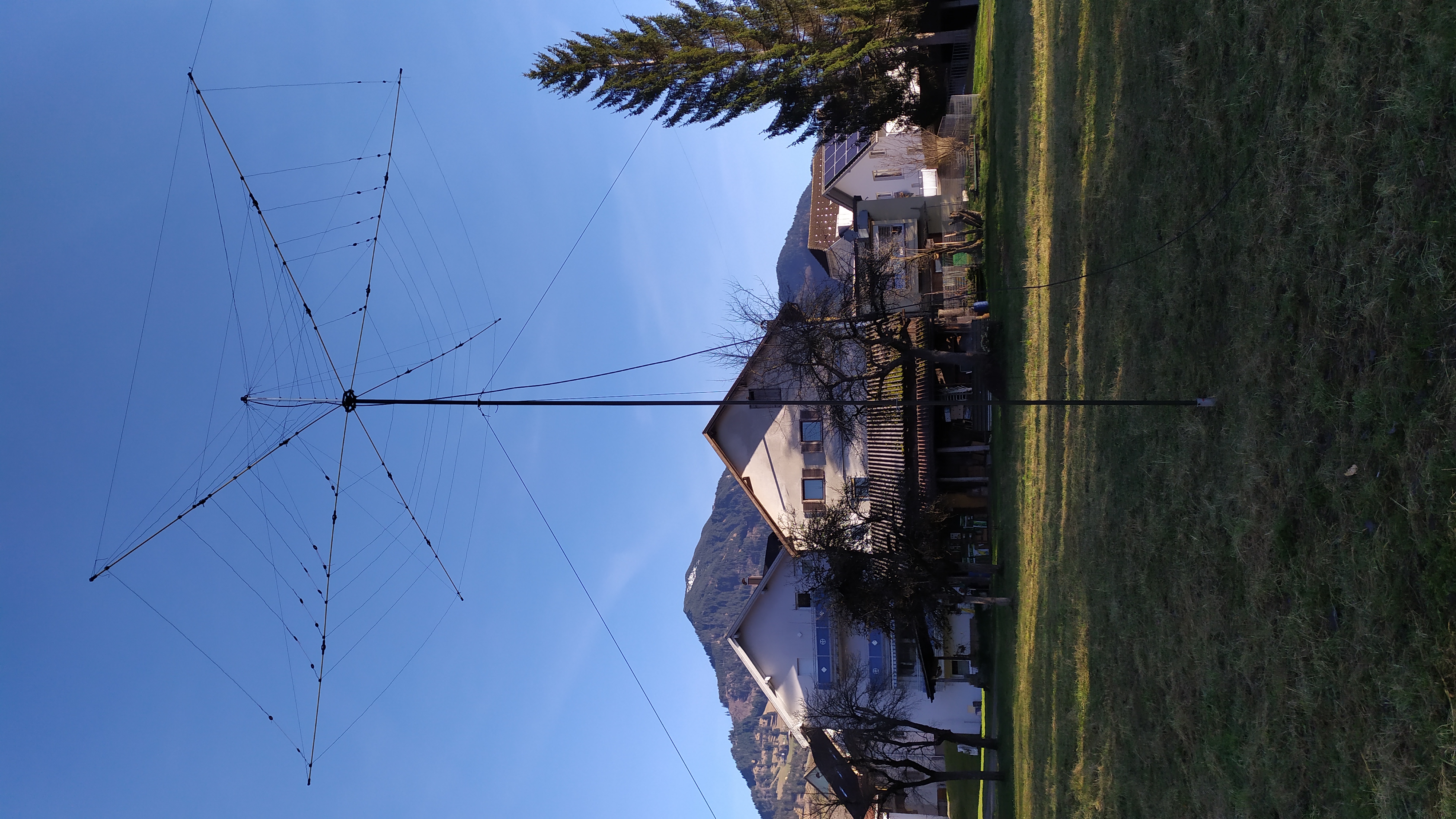 Foldingantenna auf GFK Mast
